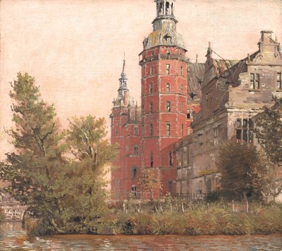 Kuzeybatıdan görülen Frederiksborg Kalesi. Çalışmak by Christen Købke