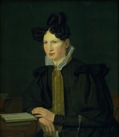 Sanatçıların Portresi Enişte, Susanne Købke, kızlık soyadı Ryder by Christen Købke