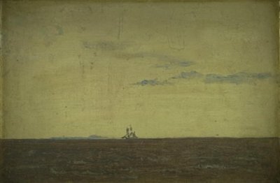 Deniz manzarası. Gün batımında gökyüzü by Christen Købke