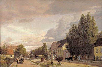 Østerbro Sabah Görünümü by Christen Schjellerup Kobke