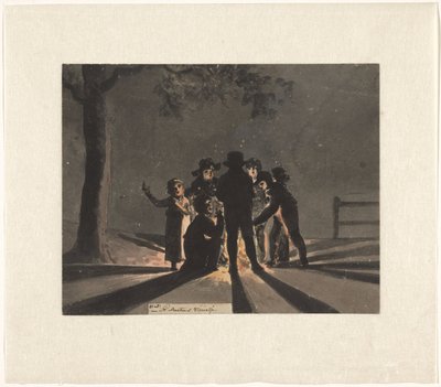 Çocuklar bir Saint Martin şenlik ateşinin etrafında toplandı by Christiaan Andriessen