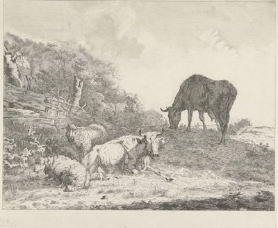 Sığır ile manzara by Christiaan Godfried Schutze van Houten