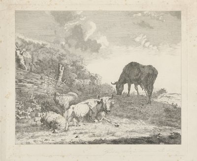 Sığır ile manzara by Christiaan Godfried Schutze van Houten