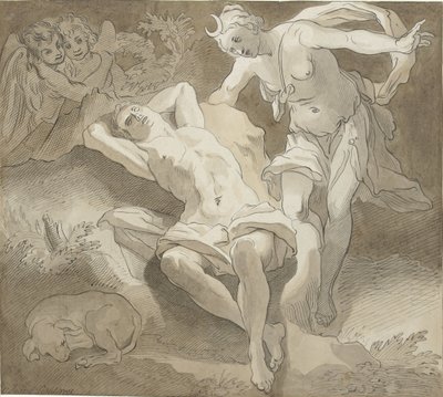 Selene ve Endymion by Christiaan Josi
