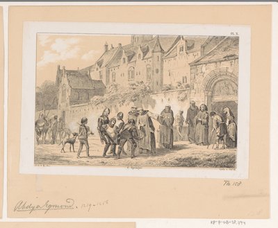 Egmond Manastırı, 13. yüzyıl by Christiaan Lodewijk van Kesteren