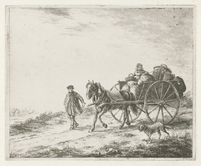 Yüklü çiftçi arabası by Christiaan Wilhelmus Moorrees