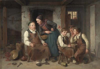 Bir bakırcının atölyesinde by Christian Andreas Schleisner