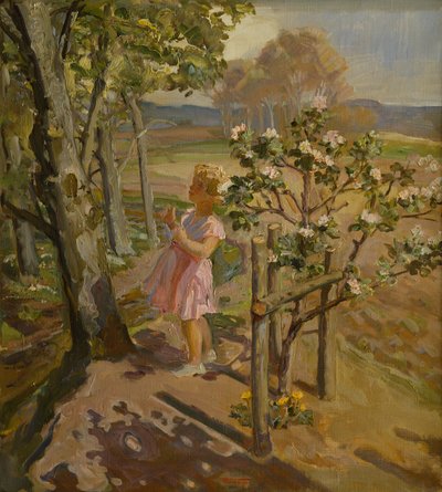 Bahçede (tuval üzerine yağlı boya) by Christian Carl Forup