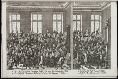 Bir ziyafet. İmparator Charles VI