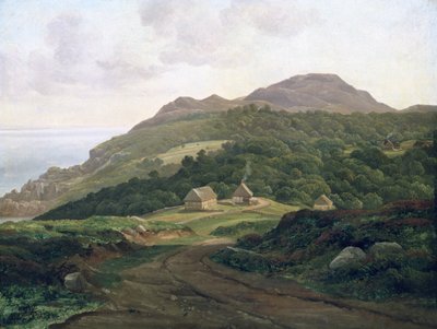 İsveç Sahilinde, 1828 (gemide kağıt üzerinde yağ) by Christian Ernst Bernhard Morgenstern