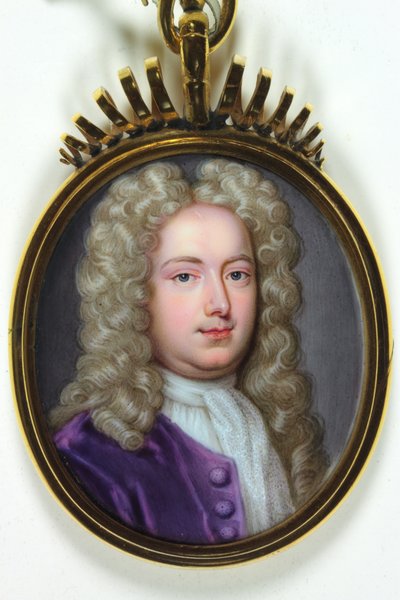 Joseph Addison (emaye) adında bir beyefendi by Christian Friedrich (cicle of) Zincke