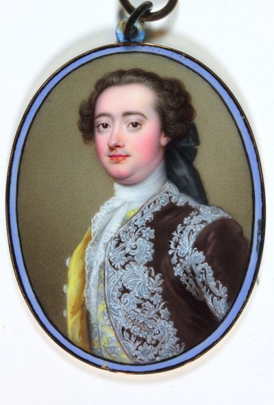 William Bentinck, 2. Portland Dükü (emaye) by Christian Friedrich Zincke