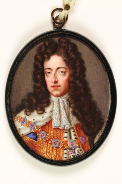William III (parşömen üzerine wc) by Christian Friedrich Zincke