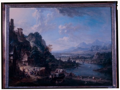Ren manzarası by Christian Georg the Elder Schuetz