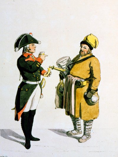 Sbiten satıcısı, 1799. by Christian Gottfried Heinrich Geissler