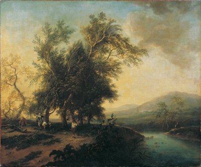 Personel ile manzara by Christian Hilfgott Brand