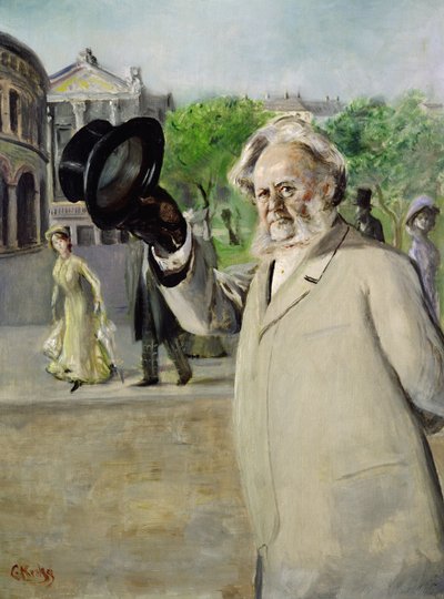 Yazar Henrik Ibsen (tuval üzerine yağlı boya) by Christian Krohg