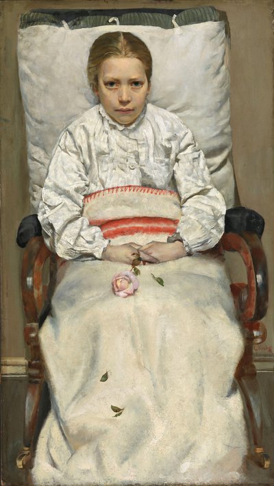 hasta kız by Christian Krohg