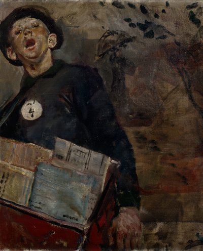 gazete çocuğu by Christian Krohg
