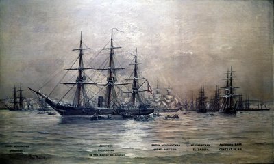 Konfederasyon Devletleri Kruvazörü Shenandoah Melbourne limanında, Avustralya, 1865, c.1865 by Christian Poulsen