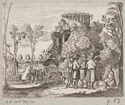 Adam Olearius til illüstrasyon, “Dahice bir şair Schich Saadi tarafından Farsça Rosenthal […]”, Schleswig 1660 by Christian Rothgiesser