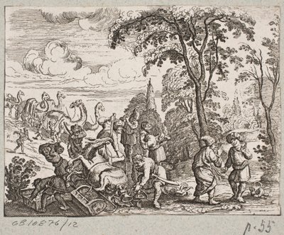Adam Olearius til illüstrasyon, “Dahice Şair Schich Saadi tarafından Farsça Rosenthal […]”, Schleswig 1660 by Christian Rothgiesser
