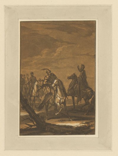 Binicilerin buluşması Biniciler, Atlar ve Savaşlar (dizi başlığı) by Christian Rugendas