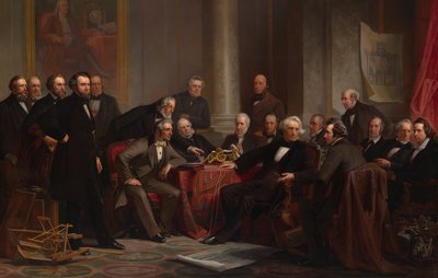 İlerleme Adamları, 1862. by Christian Schussele