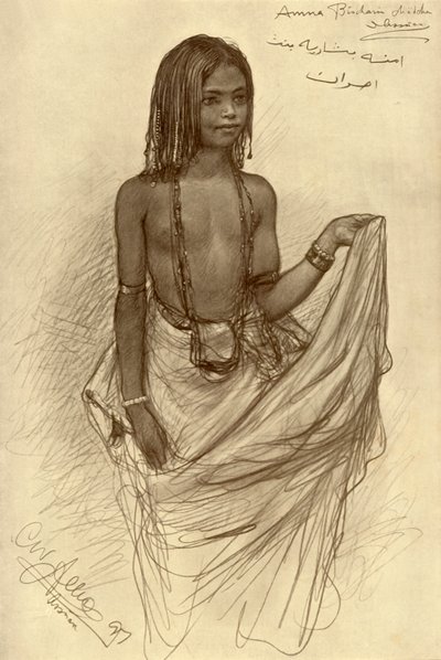 Bishari Kızı, Asvan, Mısır, 3. by Christian Wilhelm Allers