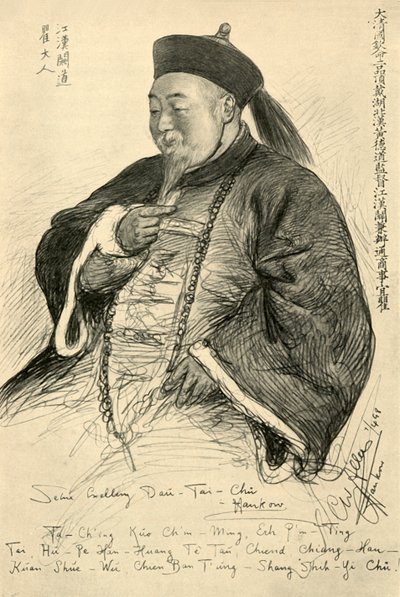 Ekselansları Dau-Tai-Chu, Hankow, Çin, 1898. by Christian Wilhelm Allers