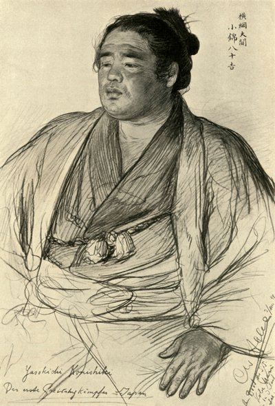 Konishiki Yajukichi, 1898. by Christian Wilhelm Allers