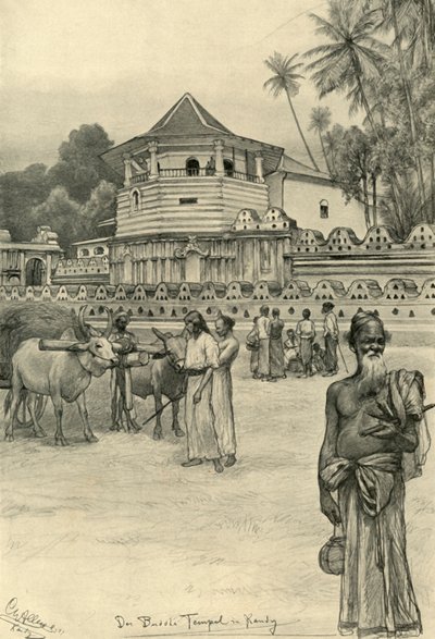 Diş Tapınağı, Kandy, Seylan, 1898. by Christian Wilhelm Allers
