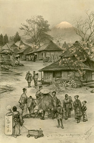 Vige Near aynı zamanda şanstır t Fuji, Miyanoshita, Japonya, 1898. by Christian Wilhelm Allers