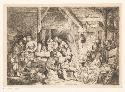Çobanların hayranlığı by Christian Wilhelm Ernst Dietrich