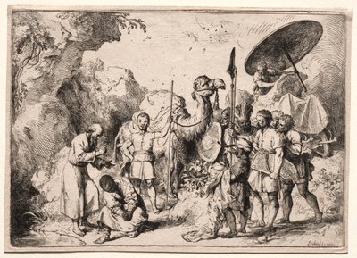 Diyakoz Philip Eunich'i Vaftiz Eder by Christian Wilhelm Ernst Dietrich