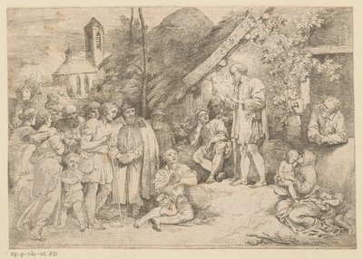Aziz James vaaz veriyor by Christian Wilhelm Ernst Dietrich