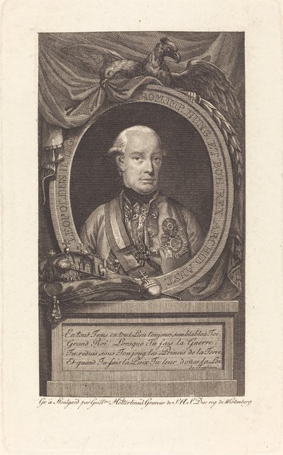 Leopold II, Kutsal Roma İmparatoru by Christian Wilhelm Ketterlinus
