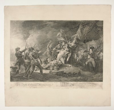 General Montgomery'nin Quebec'te Ölümü by Christian Wilhelm Ketterlinus