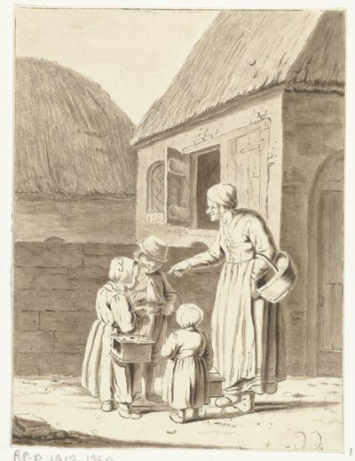 Çiftçi çocuklarını okula gönderiyor by Christina Chalon