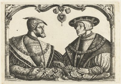 Charles V ve Ferdinand I by Christoffel Bockstorffer