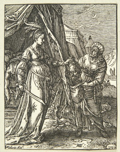 Holofernes kafalı Judith by Christoffel van