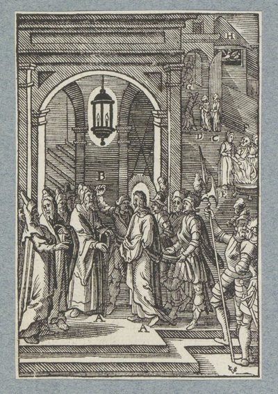 Annas için İsa by Christoffel van Sichem (II)