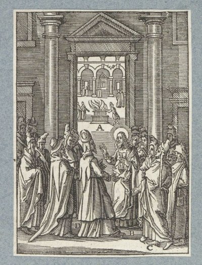 Sadukiler ve Ferisilerle Tartışma by Christoffel van Sichem (II)