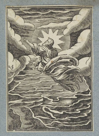 Yaratılışın ilk günü: ışık ve karanlık arasındaki ayrım by Christoffel van Sichem (II)