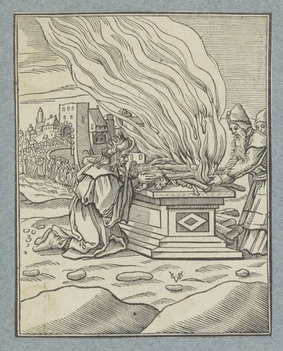 Kral Ahaz'ın Pagan Kurbanı by Christoffel van Sichem (II)