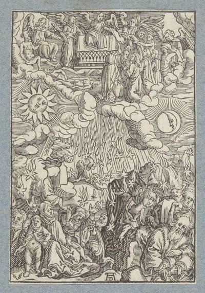 Beşinci ve altıncı mühürlerin açılması by Christoffel van Sichem (II)