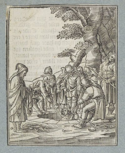 Yusuf kardeşleri tarafından kuyudan çıkarılır. by Christoffel van Sichem (II)