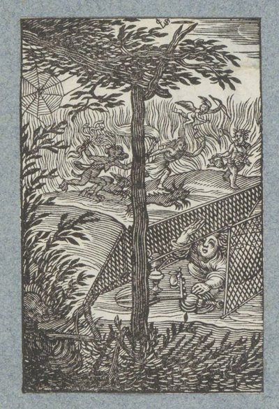 Ölümün ağlarına takılan çocuk Pia Desideria (dizi adı) by Christoffel van Sichem (II)