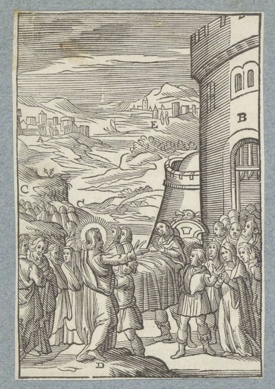 Nain Dulunun Oğlunu Yetiştirmek by Christoffel van Sichem (II)
