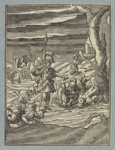 Gideon'un adamlarının seçimi by Christoffel van Sichem (II)